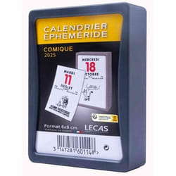 LECAS Calendrier Ephéméride 100735503 - 6 x 9 cm - Comique - 1 jour par page