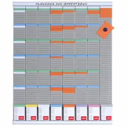 Nobo Kit planning hebdomadaire 8 colonnes 54 fentes, 772 mm, 960 mm, 4,62 kg, 351 mm, 1062 mm, 40 mm