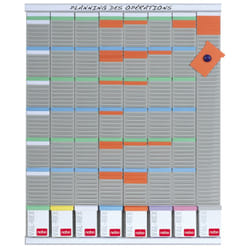 Nobo Kit planning hebdomadaire 8 colonnes 54 fentes
