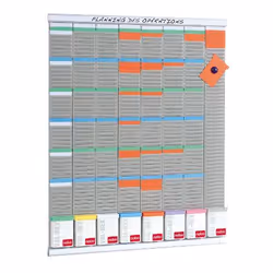 Nobo Kit planning hebdomadaire 8 colonnes 54 fentes
