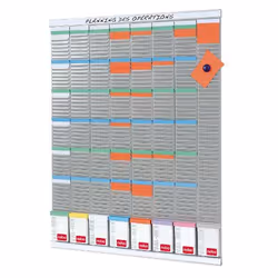 Nobo Kit planning hebdomadaire 8 colonnes 54 fentes