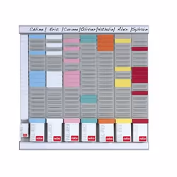 Nobo Kit Office Planner 8 colonnes 24 fentes, 480 mm, 480 mm, 1,97 kg, 497 mm, 250 mm, 37 mm