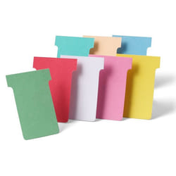 Nobo Fiches T indice 2 Jaune ss blister (100)