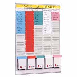 Nobo Kit planning hebdomadaire 5 colonnes 24 fentes