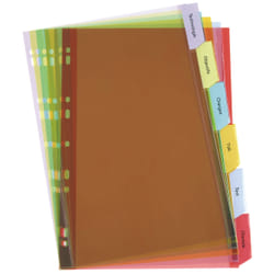 Oxford 100204565 intercalaire Polyvinyl chloride (PVC) Couleurs assorties