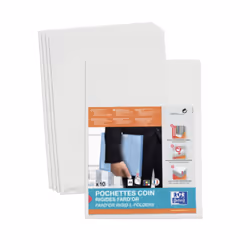 Oxford 100206700, Envelope folder, A4, PVC, Transparent, Paysage/portrait, 50 feuilles