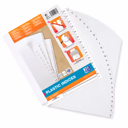 Oxford 100204735, Blanc, Polyvinyl chloride (PVC), A4XL, 242 mm, 300 mm, 7 mm