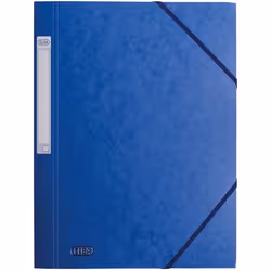 Elba Eurofolio Prestige Elastomap, A4, Carton, Bleu, 10 pièce(s)