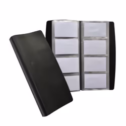 Oxford 100207179, Noir, Polyvinyl chloride (PVC), 240 cartes, France, 55 x 90 mm, 145 mm
