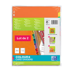 Oxford 400079615 intercalaire Papier Couleurs assorties 12 pièce(s)