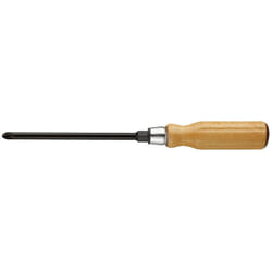 Tournevis PZ2 à manche bois avec écrou 6x125mm longueur totale 240mm Facom ATHH.D2