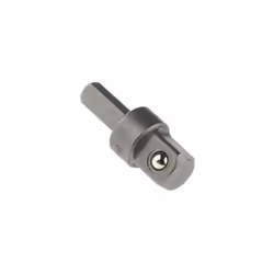 Taille d'entraînement = 1/4 pouce Type = Adaptateur Type d'entraînement = Carré Longueur hors tout = 22 mm Adaptateur pour do ...