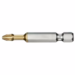 Embout 1/4'' Philips 2 titane longueur 50 mm Facom EP632T Embout High Perf à gorge titane série 6 Entraînement 1/4'' 6,35 mm ...