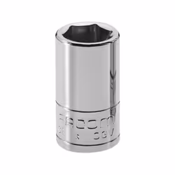 Douille 1/4'' 6 pans de 5 mm Facom R5 ISO 2725-1, DIN 3124, NF ISO 2725-1 Longueur 22 mm Diamètre 11,2 mm Poids 8,1 grammes C ...