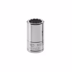 Taille d’écrou = 5/16pouce Taille d'entraînement = 1/4'' Type d'entraînement = Douille 12 points Longueur hors tout = 22 mm