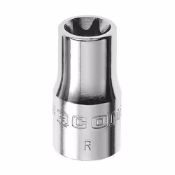 Pour vis mâles Torx. Présentation : chromée brillante. Disponible en jeu sur rack métallique (Réf RTX.40).