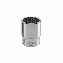 Taille d’écrou = 11/16pouce Taille d'entraînement = 1/2" Type d'entraînement = Douille 12 points Longueur hors tout = 36 mm