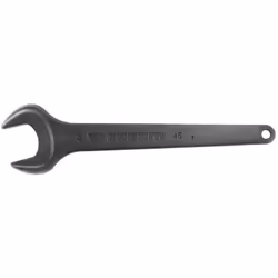 • Clés à fourche simple : la fourche est plus épaisse pour les couples de serrage très élevés. Exemples : travaux publics, ch ...