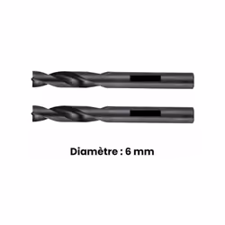 Forets autocentrantes et réaffûtables, en acier HSS Super Rapide. Disponible par jeu de 2 forets de même diamètre (J2) ou par ...