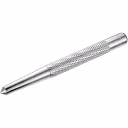 Pointeau de précision Facom. Forgé dans un acier au chrome-vanadium, dureté de 52 à 58 HRc. Finition zingée.