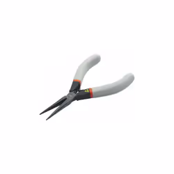 Type de pince = Pince à bec rond Longueur de mâchoire = 35mm Longueur hors tout = 140 mm Protection ESD = Oui Profondeur de m ...