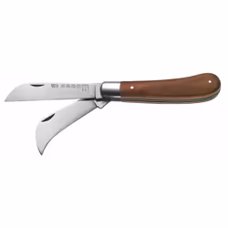 Couteau d'électricien manche bois 2 lames - FACOM - 843