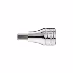 Taille d’écrou = 8mm Taille d'entraînement = 3/8" Longueur hors tout = 47,5 mm Bits amovibles. Douille J.235. Finition: Chrom ...
