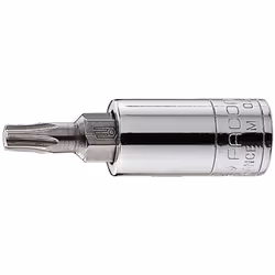 Embout amovible de grande dureté pour plus de longévité. Douille R.245. Présentation : chromée brillante, avec embout phospha ...