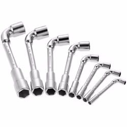 Caractéristiques :Clé à tête de pipe, percée : Clé pour un serrage et un desserrage puissantsTête courte à douze pans pour an ...