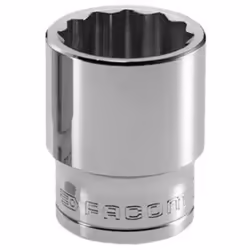 La douille 1/2' 12 pans de 10 mm de FACOM est l'outil idéal pour vos travaux de serrage. Sa conception avec 12 pans permet un ...