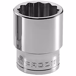 La FACOM SC.S.15 Douille 1/2'' 12 pans est un outil de qualité professionnelle conçu pour offrir puissance et sécurité. Dotée ...