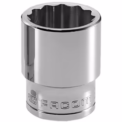 La FACOM SC.S.16 est une douille de 1/2'' avec 12 pans, d'une taille de 16 mm. Son profil OGV offre une puissance accrue et u ...