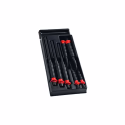 Module burins-chasse goupilles et bedanes gainés comprenant 2 chasse goupilles gainés de 14 et 16 mm. 2 burins gainés de 20 e ...