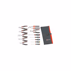 Type de kit = Entretien Contenu du set = Pince coupante, pince, tournevis Nombre de pièces = 12 Type de stockage = Rouleau