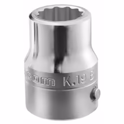 Les douilles 3/4'' 12 pans K.B de la marque Facom fournissent une solution robuste et polyvalente pour les opérations de serr ...