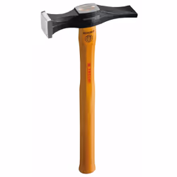 Facom 859H.28, Marteau à maçonnerie, Acier, Noir, Acier inoxydable, Bois, 28 mm, 140 mm, 319 mm