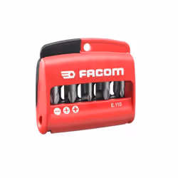 Embouts mixtes Fente / PH / PZ FACOM - Boîte de 10 - E.110PB - Comprenant : Embouts pour Vissage Manuel. Embouts fente : ES.1 ...