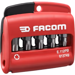 Description générale Ce jeu mixte de 10 embouts Torx® 1/4'' - série 1 - 25 mm, accompagné d'un porte-embouts E.112, est idéal ...