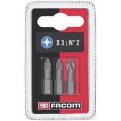ED10T - Jeux de 3 embouts High Perf' série 1 pour vis Pozidriv® - ED103T.J3 Facom