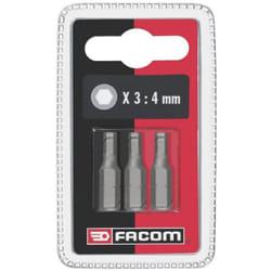 Facom - EH10 - Jeux de 3 embouts standards série 1 pour vis 6 pans creux métriques - EH102,5.J3