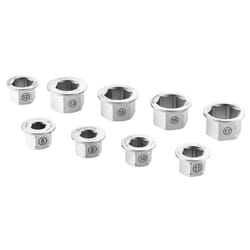 Jeu doutils - FACOM - 464.MKIT - 9 bagues réductrices - Acier - Dimensions 8 à 17 mm