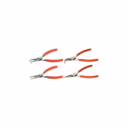 Type de pince = Jeu de pinces Longueur hors tout = 180 mm Nombre de pièces = 4 Y compris: - 177A.18: Pince circlip® à nez dro ...