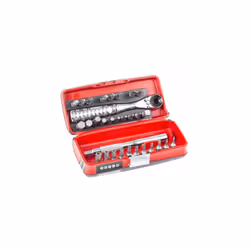 Type de tête = Hexagonal, Phillips, Pozidriv, plat, Torx Type = Jeu de bit de tournevis Nombre de pièces = 31 Jeu de 31 pièce ...