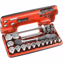 Description générale Le coffret de douilles 1/2' contient un ensemble complet de 22 pièces, idéal pour les travaux de mécaniq ...