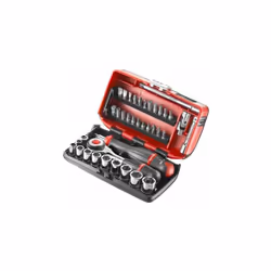 Type de kit = Jeu de douilles sans impact Type d'entraînement = Carré Nombre de pièces = 38 Taille d’écrou = 1/4 ? 7/32", 7/3 ...