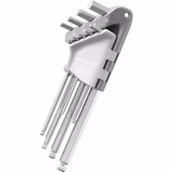 Informations techniques Sortie : 6 pans intérieurs Spécificités du tournevis : tête sphérique Taille (métrique) : 1.5 mm, 2 m ...
