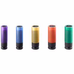 Facom NSI.17L, Ensemble de douilles à choc, Noir, Bleu, Vert, Violet, Rouge, Jaune, 5 tête(s), 1/2", Métrique, 15,17,19,21,22 ...