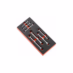 Type de kit = Jeu de clés à cliquet à œillet Série = MODM.64J7 Dimensions dans le set = 6 ? 19 mm Nombre de pièces = 13 Confo ...