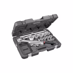 Description générale Le coffret de douilles 3/4'' 6 pans métriques KL.500PB de Facom est conçu pour offrir une qualité supéri ...