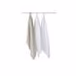 BABYCALIN Lot de 3 langes Etoile - Gris et blanc - 70 x 70 cm
